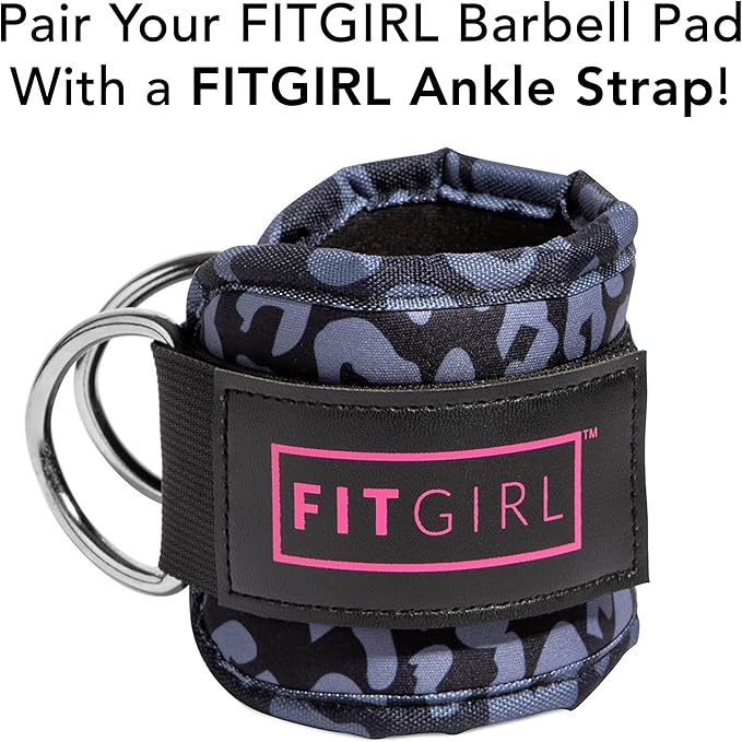 FITGIRL - Squat Pad and Hip Thrust Pad for Leg Day, Barbell Pad Stays in Place Secure, Thick Cushion for Comfortable Squats Lunges Glute Bridges, Olympic Bar and Smith Machine