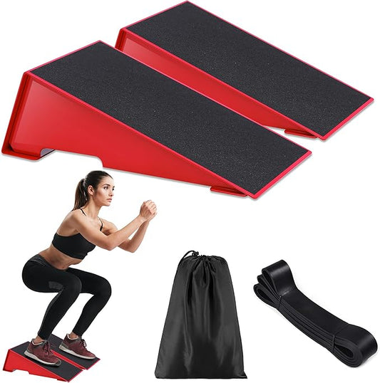 Slant Board Foot/Calf Stretcher,Metal Squat Wedge Block Anti-Skid Professional for Stretching,Weightlifting and Fitness