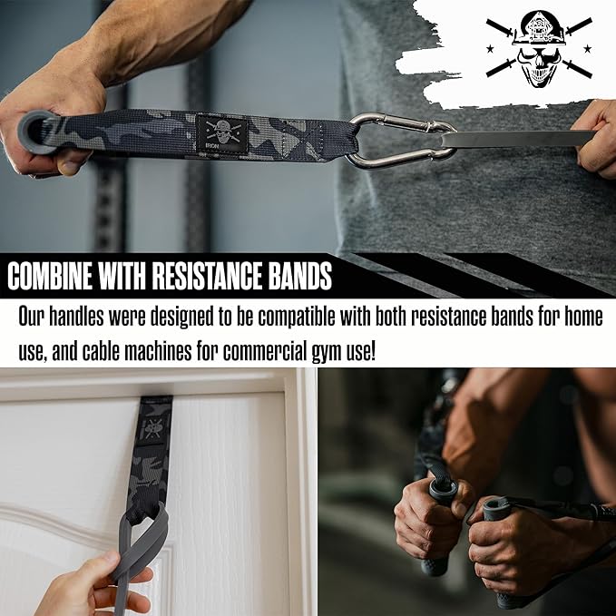 Resistance Band Handles - Cable Machine Handles Attachment