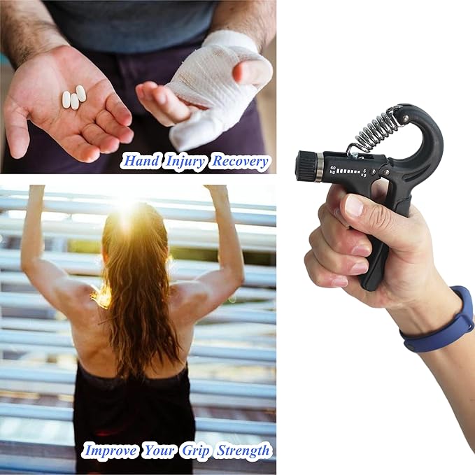 Hand Grip Suitable for Women, Kids and Other Small Hands. Hand Grip Strengthener Forearm Exerciser and Hand Workout Tool with Adjustable Resistance 11-132 lbs.