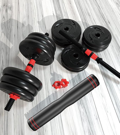 Adjustable Weights Dumbbells Set,20LBS 44LBS Barbell Weight Set for Home Gym,Dumbbells Set of 2 Hand Weights at Home,Push-up,Free Weight Set Fitness Exercise Workout Equipment for Man Women