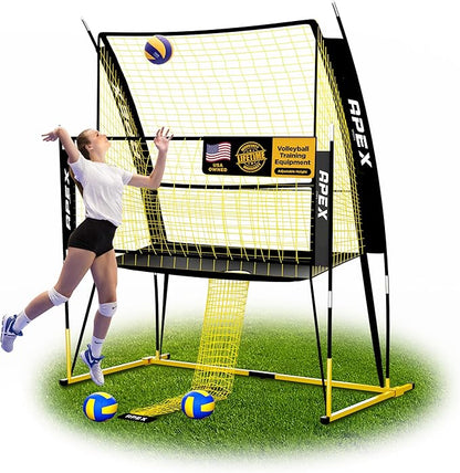 Volleyball Training Net System - Sturdy, Adjustable, and Portable | Improve Accuracy, Technique, and Skills | Ideal for Indoor/Outdoor Use | Easy Assembly & Storage |