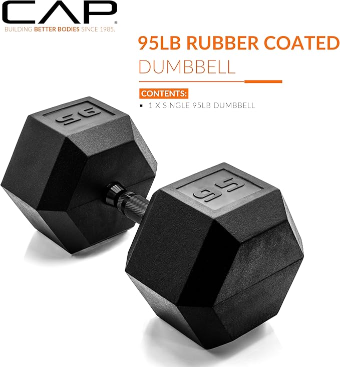 CAP Barbell Coated Hex Dumbbell Weight