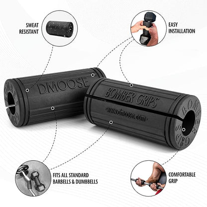 DMoose Fitness Thick Bar Dumbbell Grips