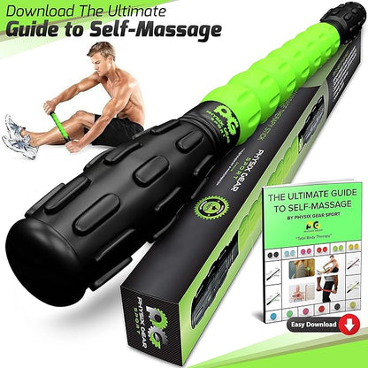 Muscle Roller Stick Pro, Roller Massager - Body Roller Stick Leg Roller for Muscles Deep Tissue, Self Massage Tool (1 Stick)