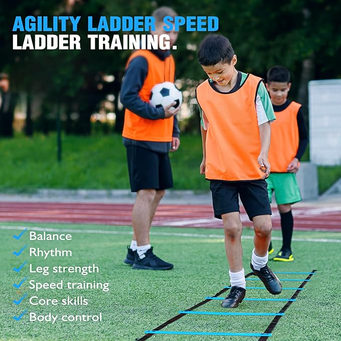 Agility Ladder Speed Training Equipment Set 20ft Agility