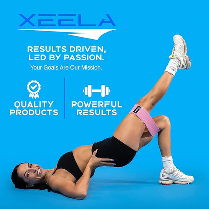 Xeela Full Body At Home Workout Equipment with 3-Month Digital Guide Included, Quality Portable Fitness Equipment with Jump Rope, Resistance Bands with Handles, Ankle Straps for All Fitness Levels