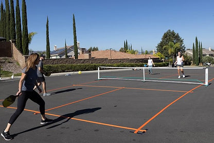 Temporary Pickleball Court Lines - The Original - Portable Pickleball Court Marking Kit, Lines for Court Outdoor or Indoor, Pickle Ball Court Dimensions, No Measuring Needed, Net Not Included