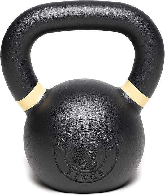 Kettlebell Kings Powder Coated Kettlebell Weights 5-90 LB | Workout Gym Equipment & Strength training sets for Women & Men | Durable Coating for Grip Strength, Rust Prevention