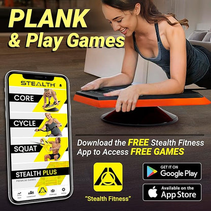 Stealth Core Deluxe Trainer - Turn Fitness Into a Fun Game - Get Strong Sexy Abs and Lean Core Playing Games On Your Phone; Free iOS/Android App; 4 Free Mobile Games Included; Dynamic Abs & Core Training; Only 3 Minutes a Day