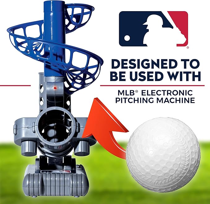 Franklin Sports MLB Kids Electronic Baseball Pitching Machine (6) Plastic 3+