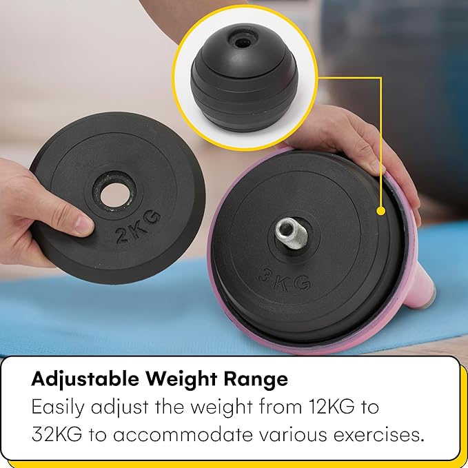 Kettlebell Kings Powder Coated Kettlebell Weights 4-48 KG | Hand weights Workout Gym Equipment & Strength training sets for Women & Men | Weights set for Home Gym- New