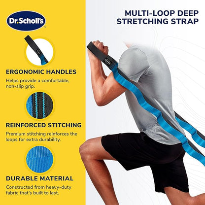 Dr. Scholl's Multi-Loop Deep Muscle Stretching Band - Balance & Stability, Joint Rehabilitation, Muscle Pain, Injuries, Arthritis