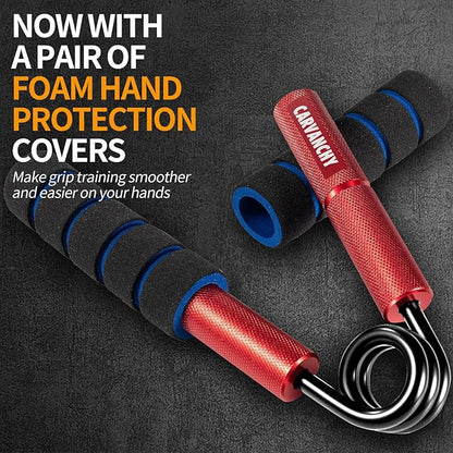 Grip Strength Trainer Set, 50-300LB(6 Pack), Wrist Forearm Strengthener, Metal No Slip, Hand Grip Gripper Strengthener for Strength Training and Exercise, Hand Workout Squeezer Grip Strength