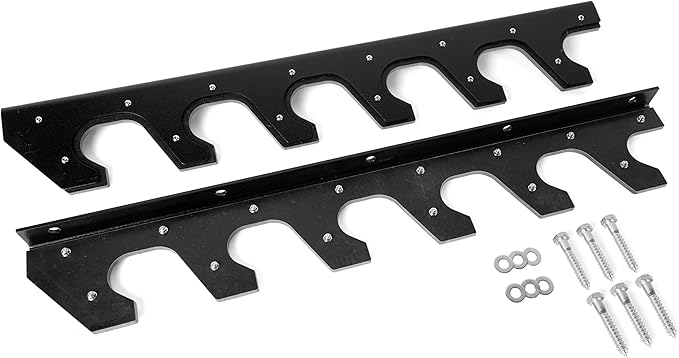 CAP Barbell Horizontal 6 Bar Wall Rack Black