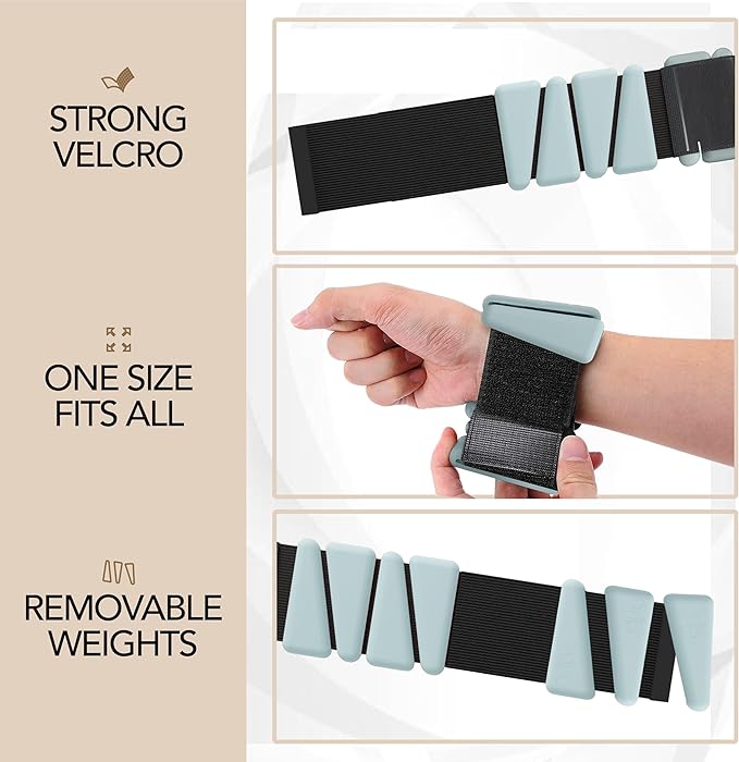 Wrist Weights - Adjustable Ankle Weights, Ideal for Home & Gym - Versatile Arm Weights, Intensify Workouts like Pilates & Yoga - Leg Weights for Walking, Gardening, Home Chores