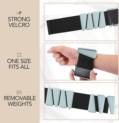 Wrist Weights - Adjustable Ankle Weights, Ideal for Home & Gym - Versatile Arm Weights, Intensify Workouts like Pilates & Yoga - Leg Weights for Walking, Gardening, Home Chores