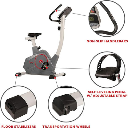 Sunny Health & Fitness Elite Interactive Performance Series Stationary Exercise Upright Bike with Optional Exclusive SunnyFit® App Enhanced Connectivity