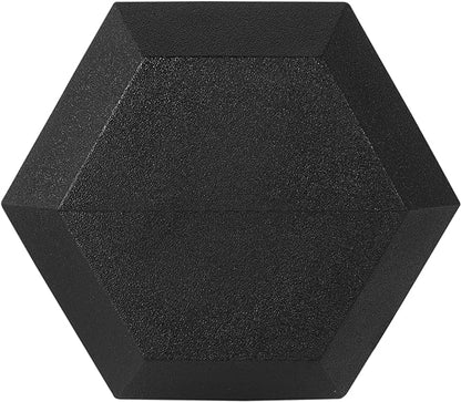 Signature Fitness Rubber Encased Hex Dumbbell, Multiple Sizes