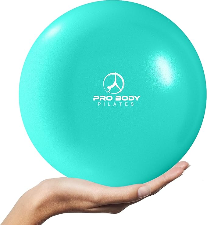 ProBody Pilates Ball 9 Inch - Small Exercise Ball for Stability, Barre, Core, Ab Workouts, Yoga, & Physical Therapy