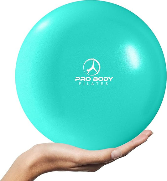 ProBody Pilates Ball 9 Inch - Small Exercise Ball for Stability, Barre, Core, Ab Workouts, Yoga, & Physical Therapy