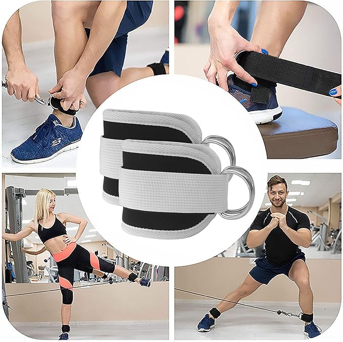 Fitness Ankle Straps for Cable Machines 2 Pack