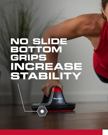 Perfect Pushup Elite, Anti-Slip Rotating Handles Prevent Wrist and Elbow Strain