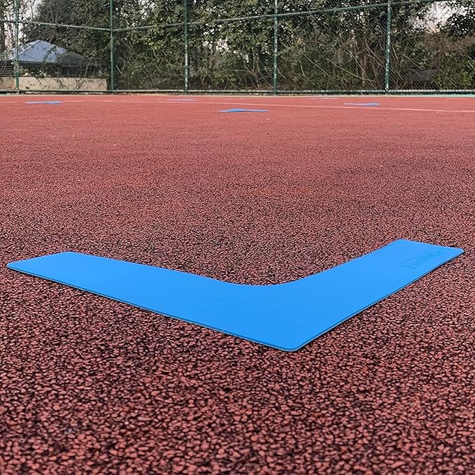 Court Lines Marker Kit Throw Down Markers Create Your Own Mini Pickleball Tennis Court (Blue T L Shape)