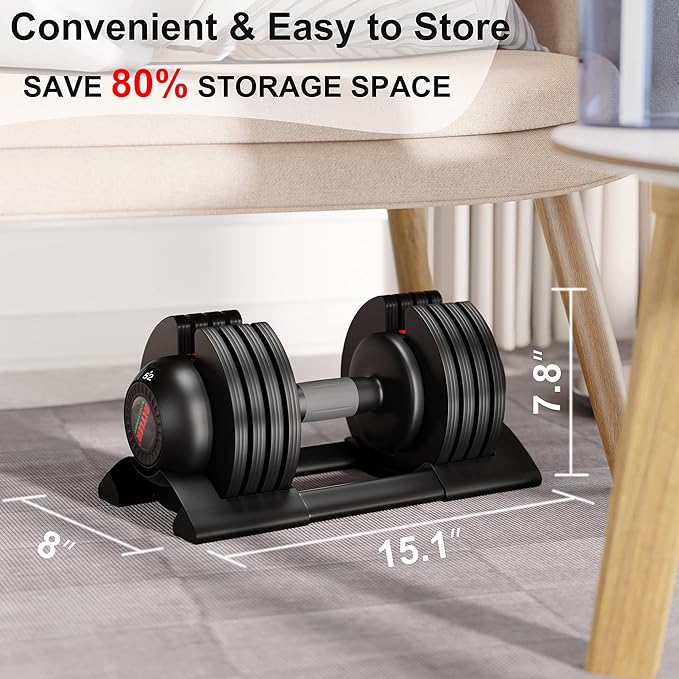 Adjustable Dumbbell Set 22/44lbs pair adjustable dumbbell- Perfect for Strength Training and Fitness Workouts