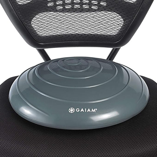 Gaiam Balance Disc Wobble Cushion Stability Core Trainer for Home or Office Desk Chair & Kids Alternative Classroom Sensory Wiggle Seat