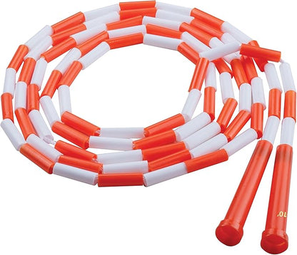 Champion Sports Classic Plastic Segmented Beaded Jump Ropes - Phys. Ed, Gym, Fitness and Recreational Use, In a Variety of Lengths for Kids to Adults