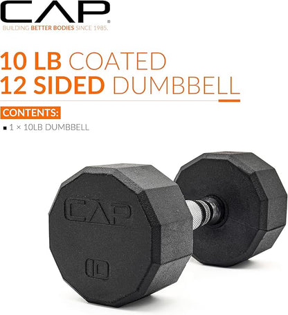 CAP Barbell Coated Hex Dumbbell Weight