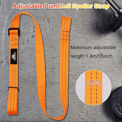 Dumbbell Spotter Straps Barbell Rack Attachment for Chest