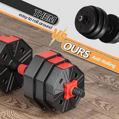 Adjustable Dumbbells Set 20lbs/30lbs/50lbs Weight