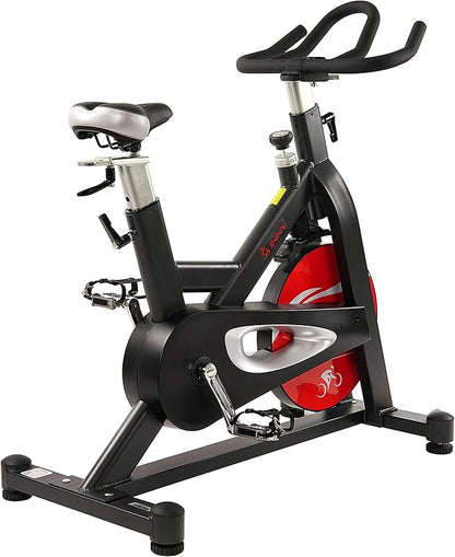 Sunny Health & Fitness Evolution Pro Magnetic Belt Drive Indoor Exercise Cycling Bike