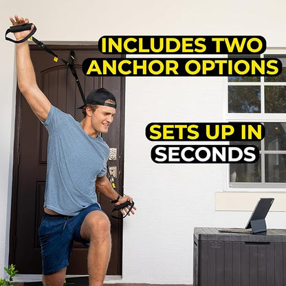 TRX GO Suspension Trainer System, Full-Body Workout for All Levels & Goals, Lightweight & Portable, Fast, Fun & Effective Workouts, Home Gym Equipment or for Outdoor Workouts, Grey