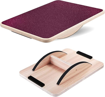 Yes4All Professional Rocker Balance Board for Physical Therapy | 17.5” Wooden Rocker Board for Balance & Rehabilitation Exercises