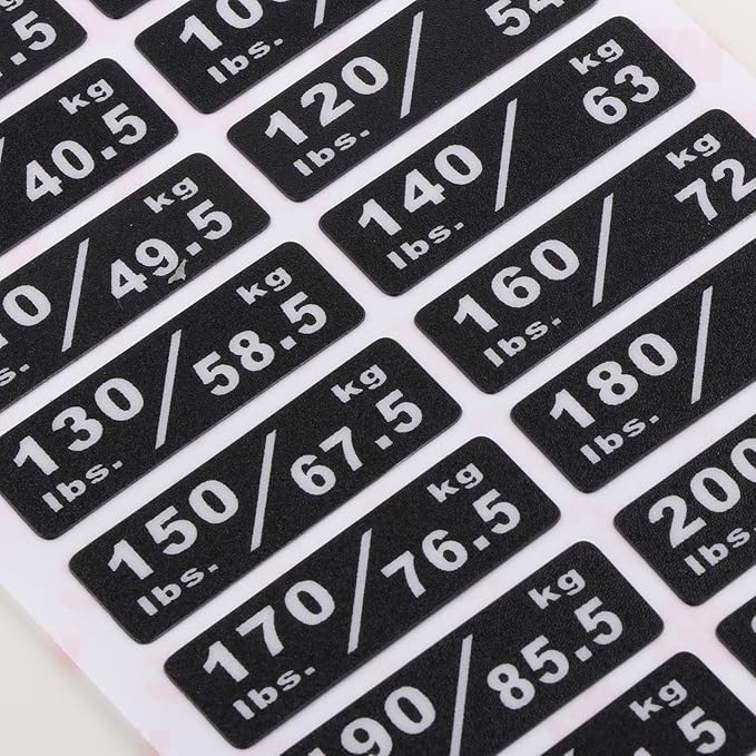 Weight Sticker Labels Weight Stack Labels 4.5kg to 117kg, Machine