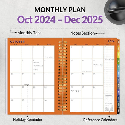 2025 Fitness Workout Journal Planner for Women & Men, from JAN 2025 - DEC 2025 Exercise Planner, 6.4" x 8.3" Fitness Tracker Journal Essentials for Goals, Tracking, Gifts with PVC Plastic Cover,Purple