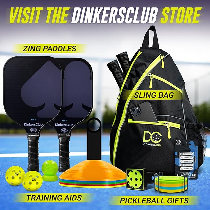 Pickleball Training Aids | Wind-Resistant, Durable, Bright & Vibrant | Boost Accuracy & Footwork | Pickle Ball Accessories & Pickleball