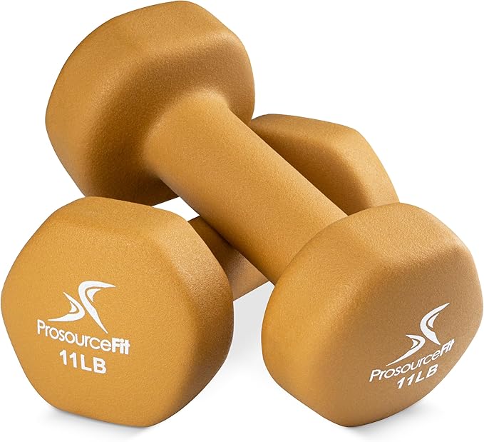 ProsourceFit Neoprene Dumbbell Coated for Non-Slip Grip, 4 lb