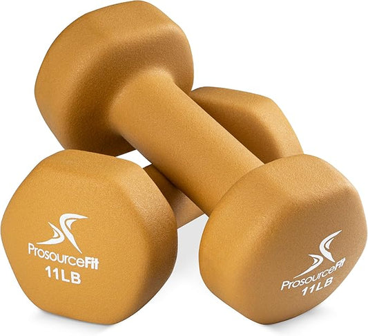 ProsourceFit Neoprene Dumbbell Coated for Non-Slip Grip 4 lb