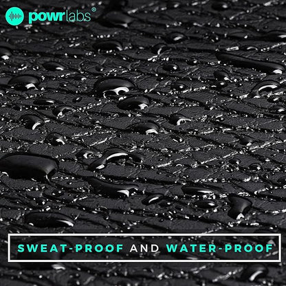 Powr Labs Sweat Proof Exercise Bike Mat, Stationary Bike Mat, Indoor Bike Mat, Exercise Bike Mats, Bike Mat Indoor Cycling, Exercise Bike Mat for Carpet Works with Peloton Bike Mat Wahoo Kickr