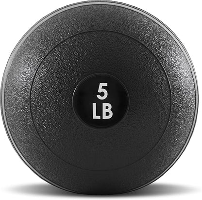 ProsourceFit Slam Medicine Balls 5, 10, 15, 20, 25, 30, 50lbs Smooth and Tread Textured Grip Dead Weight Balls for Strength and Conditioning Exercises, Cardio and Core Workouts