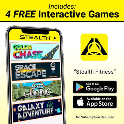 Stealth Core Deluxe Trainer - Turn Fitness Into a Fun Game - Get Strong Sexy Abs and Lean Core Playing Games On Your Phone; Free iOS/Android App; 4 Free Mobile Games Included; Dynamic Abs & Core Training; Only 3 Minutes a Day