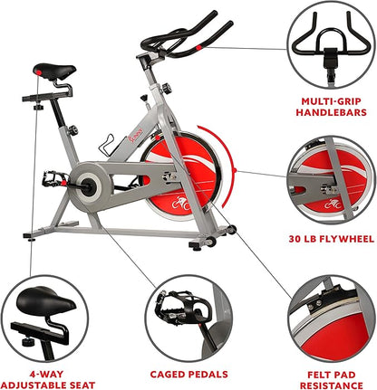 Sunny Health & Fitness Stationary Indoor Cycling Bike