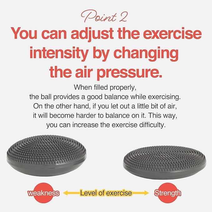 Primasole Balance disc 1 PC Comes with an air Pump Exercise Disk for Stability Workout