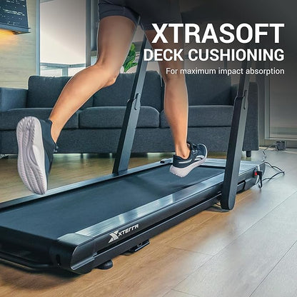 XTERRA Fitness Premium Folding Smart Treadmill, Compact Design, 250+ LB Weight Capacity, Powerful Motor, XTERRA+ Fitness App Included with Purchase