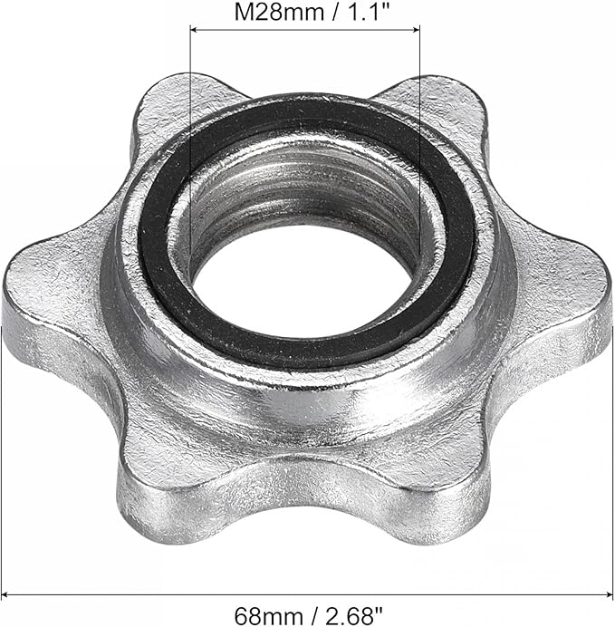 uxcell Dumbbell Hex Nut 2Pcs M28 M28 Anti-Slip