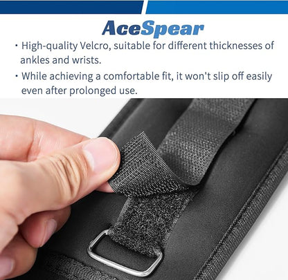 AceSpear Ankle Weights for Men Women Wrist Weights 2 * 1lb 2lbs 3lbs 4lbs 5lbs 6lbs Leg Weights Sandbags Kids Arm Hand Weights for Fitness Walking Running Gym